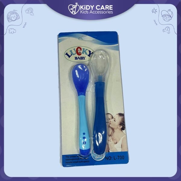 ملعقة سيليكون  + ملعقة حرارى لاكى